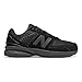 New Balance Baby 990 V5 Hook and Loop Sneaker, Black/Black, 3 X-Wide US Unisex Infant