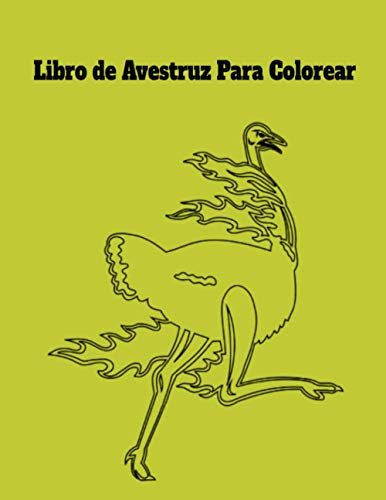 Libro de Avestruz Para Colorear