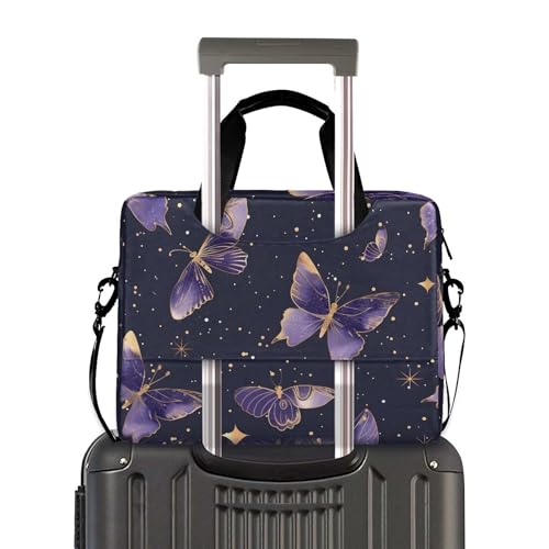 Maletín para portátil morado dorado 13-15.6 pulgadas miniatura 3
