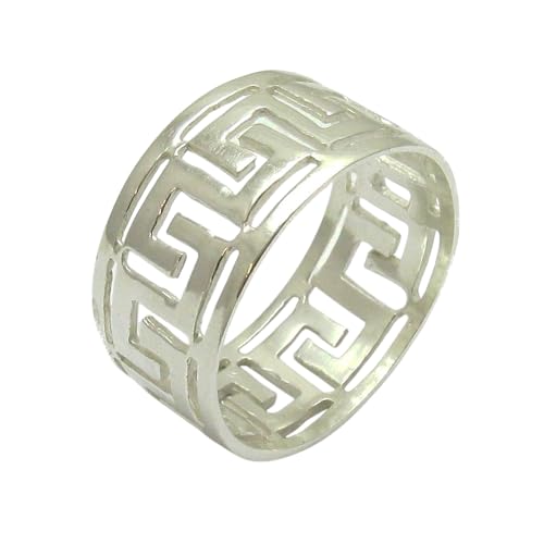 Bague en argent massif 925 anneau meandres, le cadeau symbolique idéal