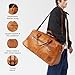 Berliner Bags Vintage Genuine Leather Duffle Austin XL for Travel or the Gym, Weekender Bag with Shoe Compartment, Overnight Bag for Men and Women - Brown