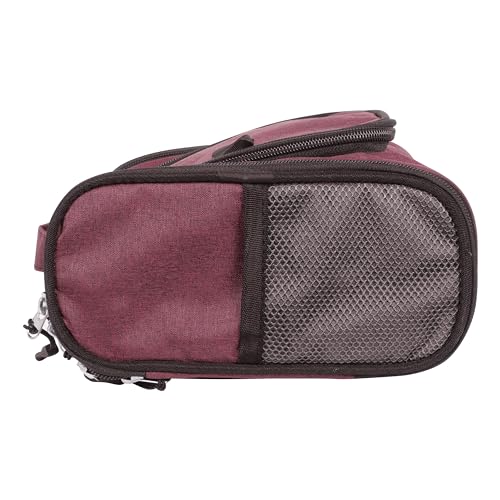 OxbOw Hanging Makeup Kit Travel Organizer, Toiletry Bag for Women, Shaving Kit Bag for Men, Cosmetic Organizer Makeup Pouch TB_P.R.O (20 X 20 X 11 Cm) (Maroon) 6 41bVY8LBKwL