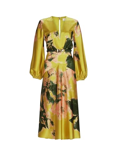 SILVIA TCHERASSI, Lima Dress, M, Bright Gold Floral