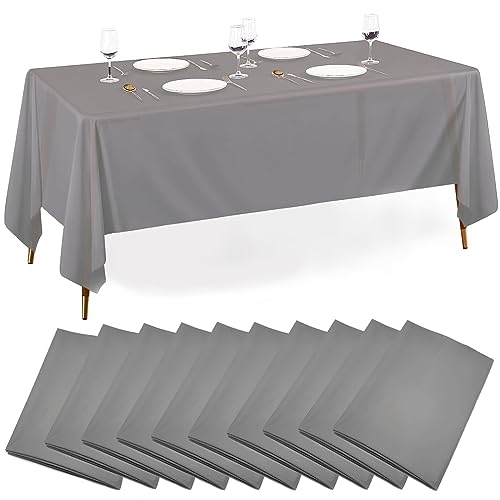 Papiertischdecke Für Runde Tische – 6 Stück, 208 Cm, Weiß – 3-lagige Einweg-Tischdecke Aus Premium-Papier & Kunststoff