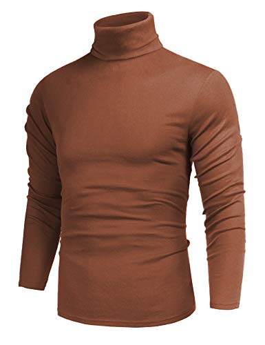 Poriff Men's Turtle Neck Cable Knitted Jumpers...