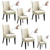 Stretch Rhombic Waterproof Geometric Wingback Chair Covers Slipcover Removable Washable Reusable Arm