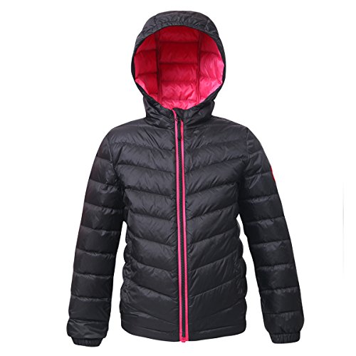 Rokka&Rolla Girls' Ultra Lightweight Packable Down Puffer Jacket Coat