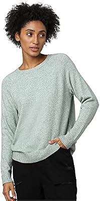 Only Onllesly Kings L/s Pullover Knt Noos suéter, Multicolor (BasilW Melange), X-Small para Mujer