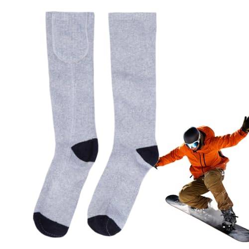 Chaussettes Chauffantes Électriques USB Chaussettes Thermiques Antidérapantes Homme Femme