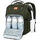 KeaBabies Wickeltasche mit Wickelunterlage - Wickelrucksack Baby für Jungen, Mädchen, Wasserdichter Multifunktions Diaper Bag, Wickelrucksack groß für Kinder, Baby Taschen für Mama (Dark Olive)