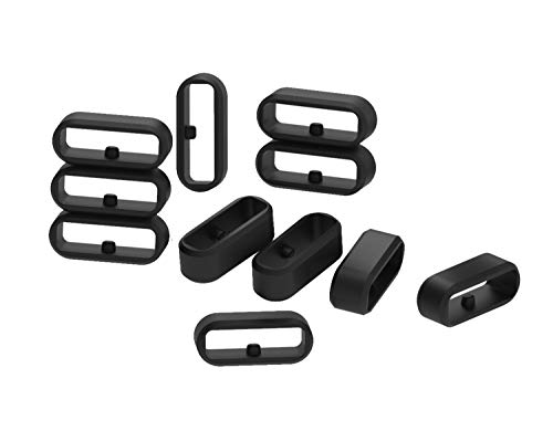 Tencloud Anillos de sujeción compatibles con Sujetadores Fitbit Versa 2 Soporte de Bucle de Seguridad, retenedor Fijo, Antideslizante, Conector Anillo Silicona para Versa 3/Versa 2/Versa/Versa Lite