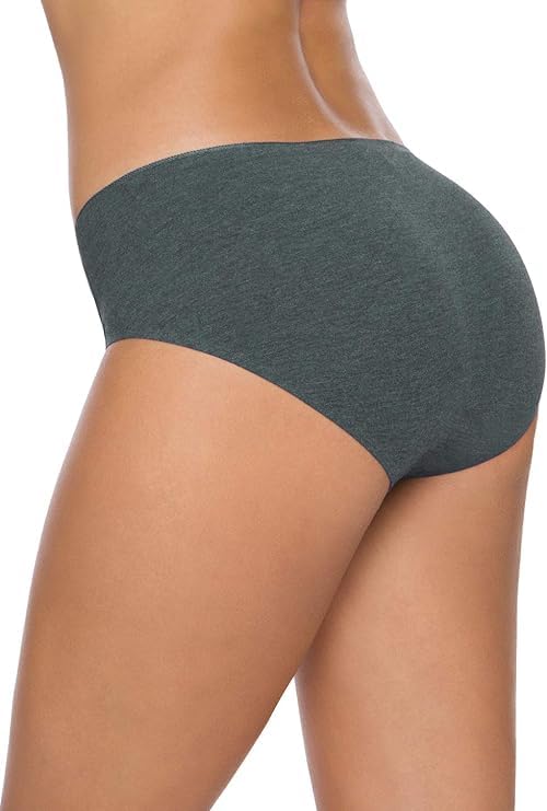 Image of LOURYN KOULYN Cotton Bikini Women's Breathable Panties Seamless Comfort Underwear (Pack of 6)