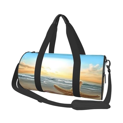 Beach Starfish printed Travel Bag Casual luggage bag
