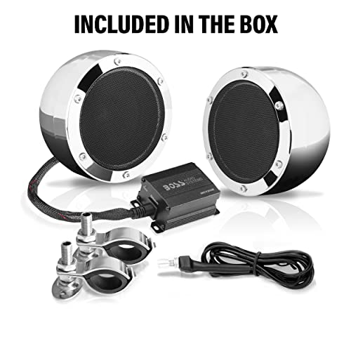 BOSS Áudio Sistemas MC720B Motorcycle Speaker System - Bluetooth, à prova de intempéries de colunas