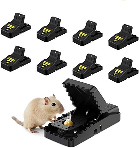 Awroutdoor 8 PCS Trampa Ratones, Trampas para Ratas, Reutilizable Trampas para Ratones Alta sensibilidad Respuesta rápida …