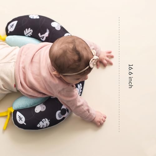 Image of Taf Toys 2-in-1 Tummy Time Support Toy for Newborns & Infants, Soft Panda Support Toy with High-Contrast Crinkle, Baby Development Toy for Neck & Arm Support, Sensory Activity Mat 0-6M