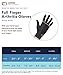 Copper Compression Full Finger Arthritis Gloves - Palm Grips - Touch Screen Fingertips - Compression Support for Carpal Tunnel, Pain Relief, Tendonitis - Fits Men & Women - 1 Pair - L