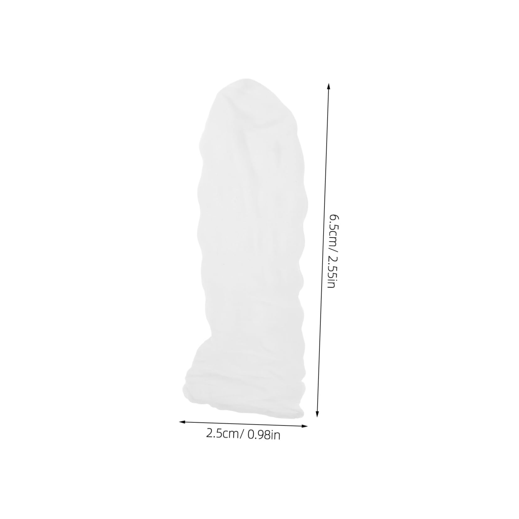 HOMOCONO 100pcs Nitrile Finger Cots Finger Protectors Butyronitrile Cover for Fingers Finger Protecting Sleeve Finger Protection Covers Finger Sleeves Finger Sleeve Cover Joint Cover White