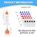 30Pcs Needle Tip Squeeze Bottle, 10ml Precision Tip Applicator Bottle with 5 Pcs Mini Funnel, Plastic Glue Bottles with Leakproof Lid for Liquids Oil Glue Glaze Paint