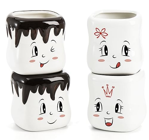 Youeon Marshmallow Shaped Mugs Set