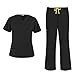 WonderWink Origins Womens 6016 Bravo Top & 5026 Romeo Pant Scrub Set + FREE GIFT