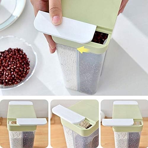 Food Kitchen Organizer Box Plastic Container Refrigerator Sealed Crisper Grains Lids Transparent PP Storage