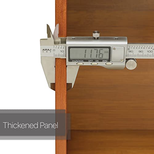 Monibloom 8 Tier Shoe Cabinet, Bamboo Free Standing Shoe Shelf Storage Rack With Flip Doors For 27-32 Pairs Home Entryway Hallway Office Bedroom, Brown #TOP4