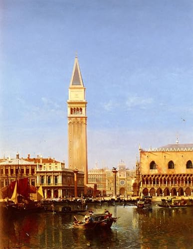Impression sur Toile le Grand Canal par Van Moer | Tableau Peinture 60x90cm