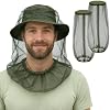Pack de 2 Mosquetera para Cabeza contra Insectos - Red de Protección para Moscas miniatura 2