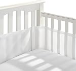 BreathableBaby Linge de mesh respirante pour lits d'enfant, classique 3mm Mesh, blanc (taille 4FS Couvertures 3 ou 4 Côtés)