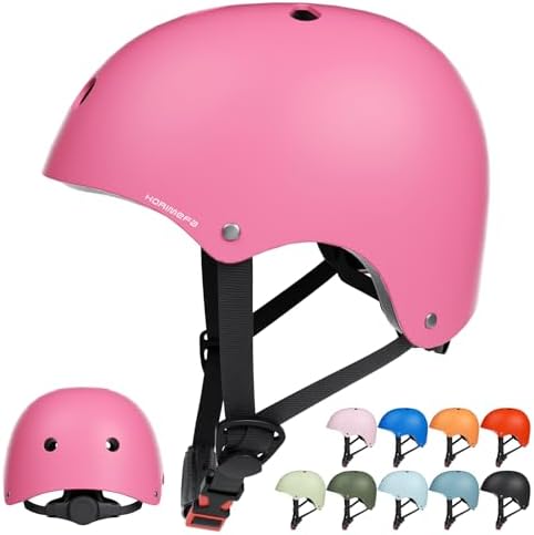 KORIMEFA Kinder Helm Fahrradhelm Skaterhelm für 46-58cm | Für Kleinkind Jungen und Mädchen, Mehrsport: Inliner, Fahrrad, Skateboard, Atmungsaktiv, Leicht & Sicher