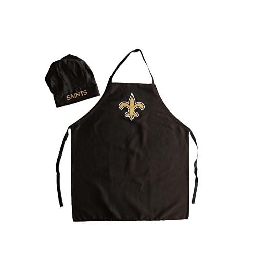 NFL New Orleans Saints Chef Hat and Apron Set