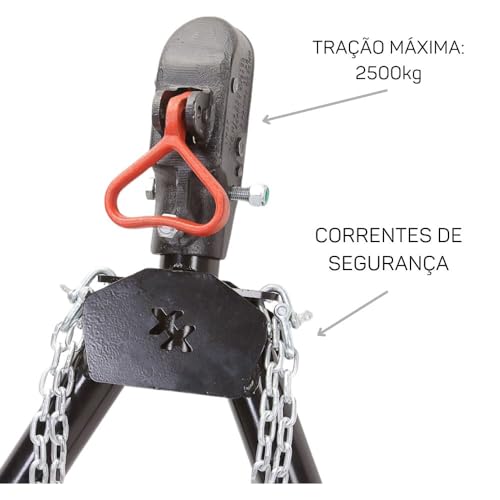 Maxx Diamond, Kit Engate Towbar Cambão para Eixo Vw a Ar Fusca - Buggy