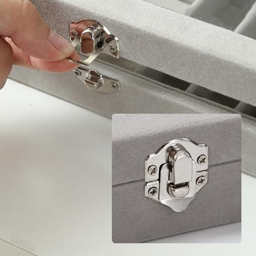 Image of Insect Resin Specimen Box with 12 Grids, Clear Top Insect Specimen Storage Box for Biology Science (Box Only), Grey