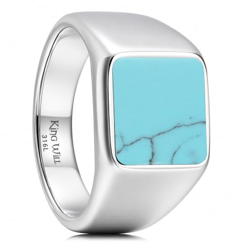 King Will Men Stainless Steel Rings Size 10