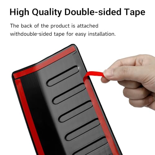 Image of Rear Bumper Protector for Chrysler 2017-2024 2025 Pacifica Car Accessories ABS Plastic Material Matte Black Resistant Trunk Door Entry Guards