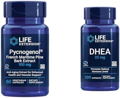 Complément Alimentaire Life Extension Pycnogenol - 60 Gélules - Antioxydant Naturel