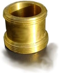 Thread Adapter M22x1 Male and M24x1 Male Chrome Special Long Version - for a Standard tap Aerator Thread - Connects Such as an Aquadea® Crystal Schauberger Water Swirl Device to The tap