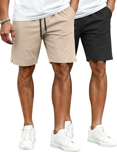 COOFANDY Men's Casual Summer Beach Vacation Shorts Classic Fit Stylish