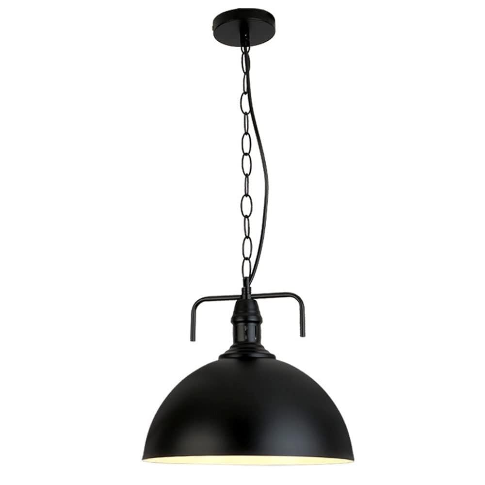 Lámpara de araña estilo americano vintage negra de techo para salón