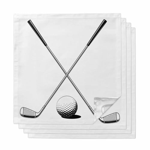 Servilletas de Tela Pack de 4, 20in x 20in, Blanco miniatura 1