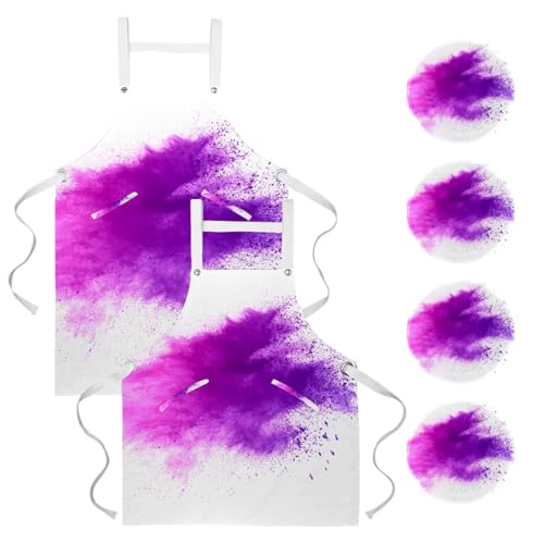Tablier de serveuse anti-tache lot de 2 pour restaurant et cuisine