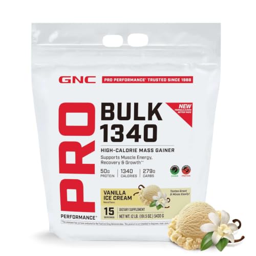 GNC Bulk 1340 Vanilla 192 oz