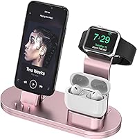 OLEBR Charging Stand for Original Cable Compatible with AirPods, iWatch Series 6/SE/5/4/3/2/1,Phone 12/12 Pro/ 12 Pro...