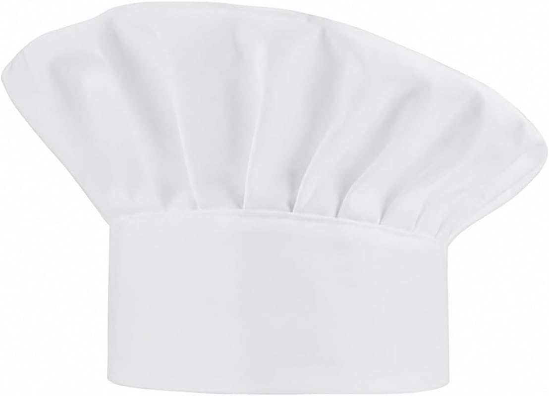 Unisex Chef Hat Adjustable Elastic Band Breathable Chef Cooking Cap for Kitchen, Restaurant, Bakery, Hotel Catering Staff Uniform Chef Hat for Men & Women, Comfortable Design