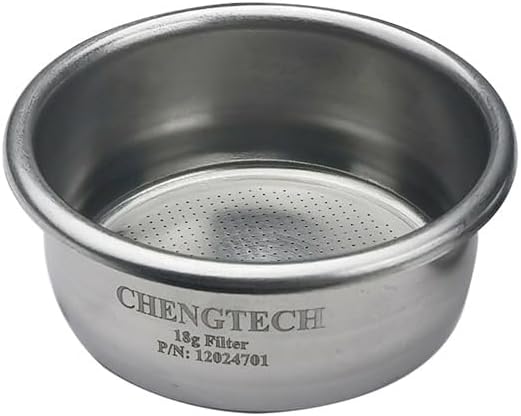 Stainless Steel Coffee Filter,54mm Double Cup Filter Non-pressurized Compatible with BREV bottomless filterholder 820/840/870/875/878/879/880/450/550