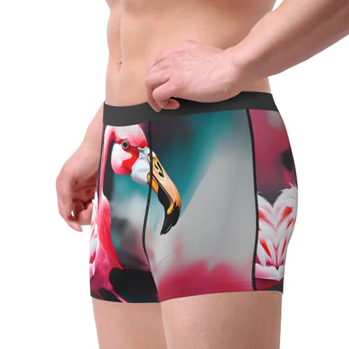 Lovely Purple Butterflys Print Men's Underwear Briefs,Men's Boxer Briefs, Soft and Breathable Cotton Underwear,1-Pack4