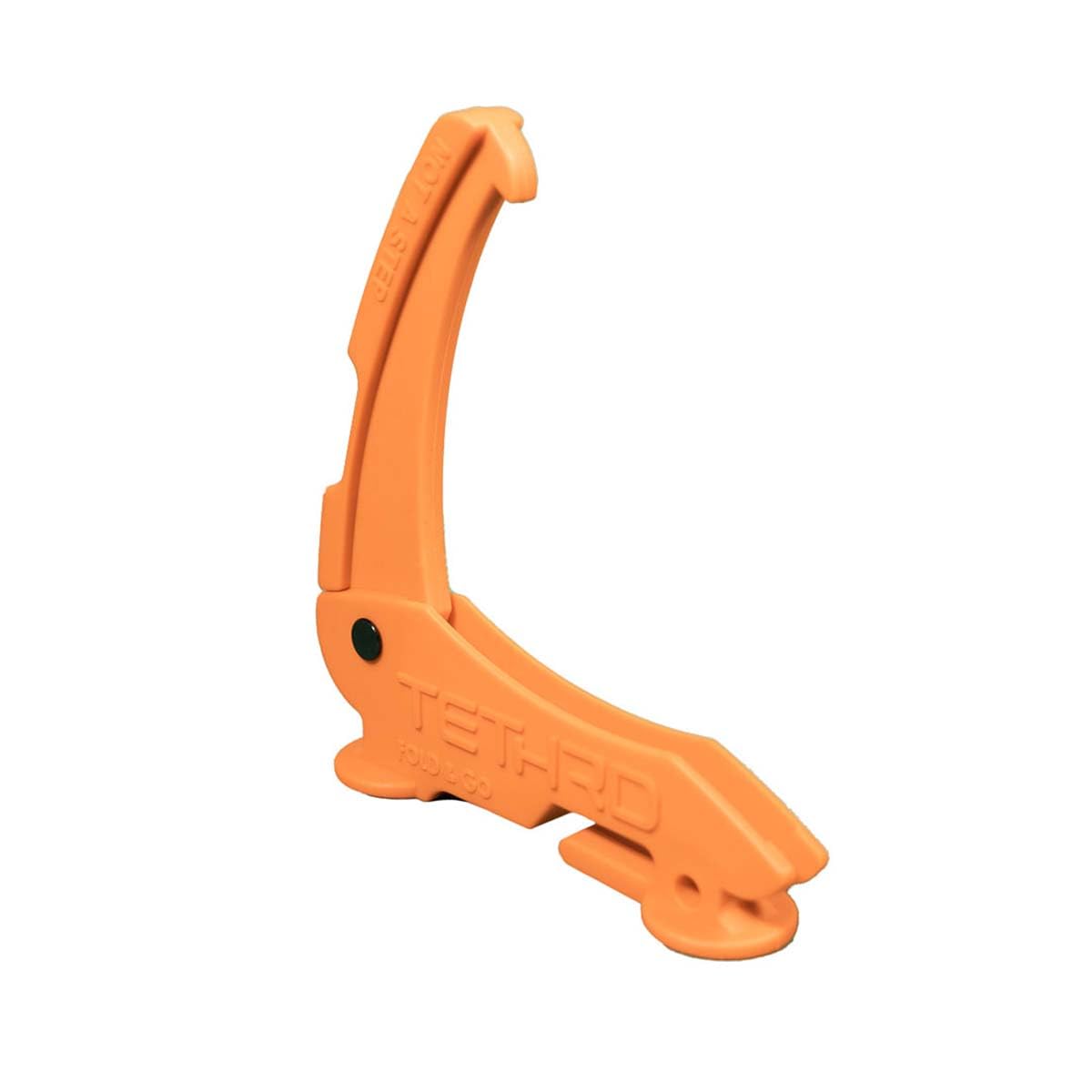 Tethrd Fold N Go - Gancho de accesorios para equipo de caza para sillín, súper fuerte y ligero, ideal para colgar un arco, rifle, mochila o usar como soporte para rifles