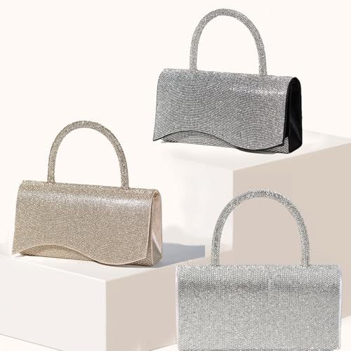 Sac à main strass de qualité supérieure avec chaîne en métal robuste