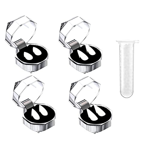 AivaToba Kit de 6 dents de vampire, 4 tailles personnalisées de dents de vampire avec 1 paire d'oreilles d'elfe et 1 tube de pastilles adhésives pour Halloween, accessoires d'habillage, cosplay Cover